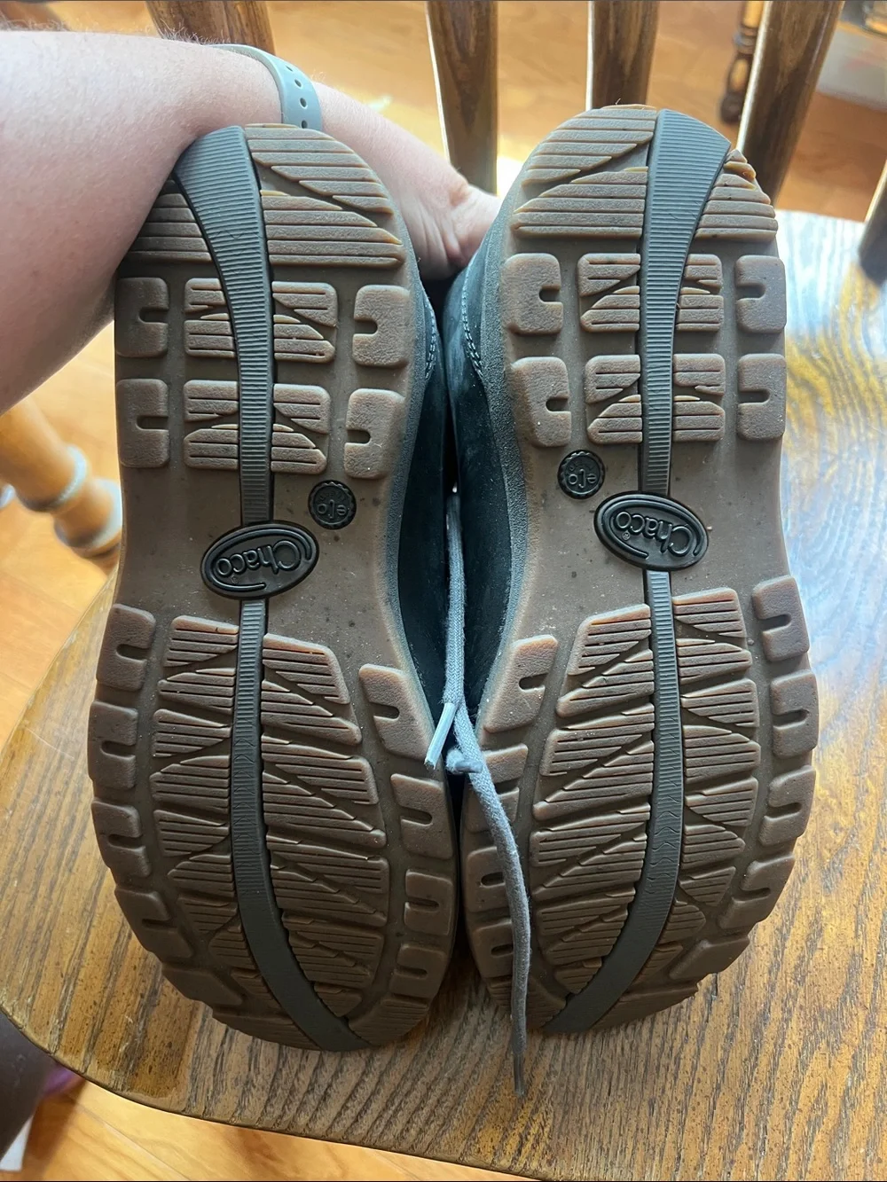 Chaco Kids Black Lace-Up Moc Toe Boots